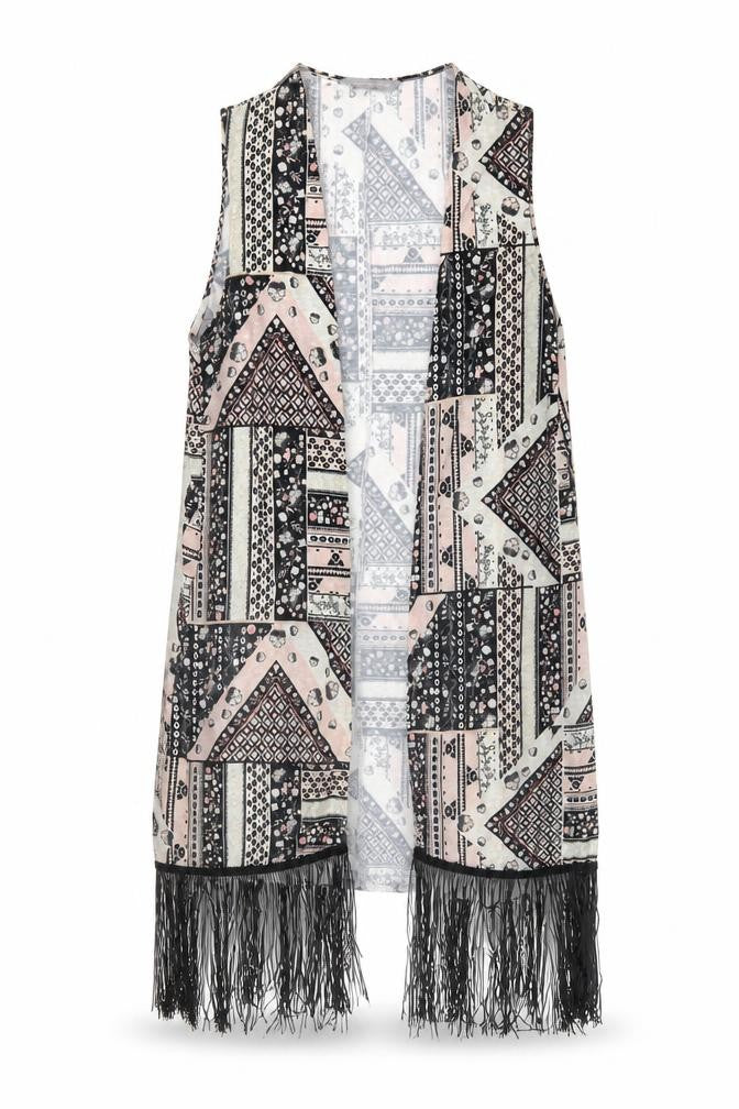Dorothy Perkins Women’s Multicolour Fringe Top