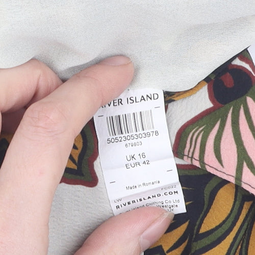 River Island Women's Floral Camisole, Size 16, Multi