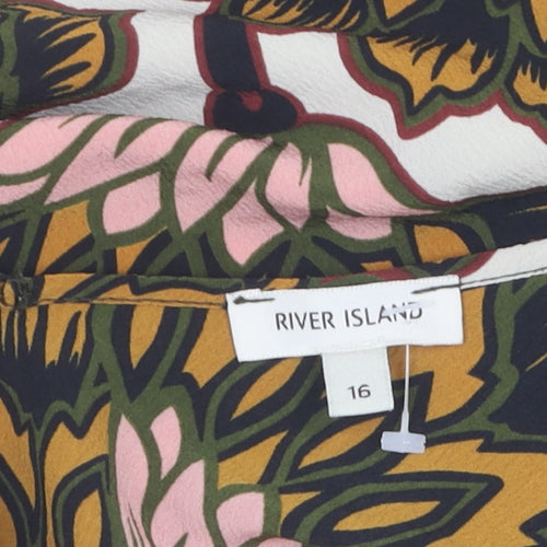 River Island Women's Floral Camisole, Size 16, Multi