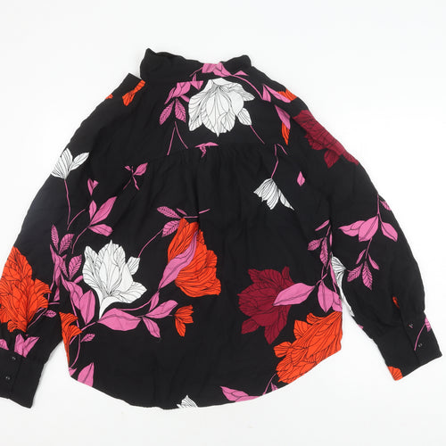 Marks and Spencer Women’s Floral Tunic Blouse Black Size 18
