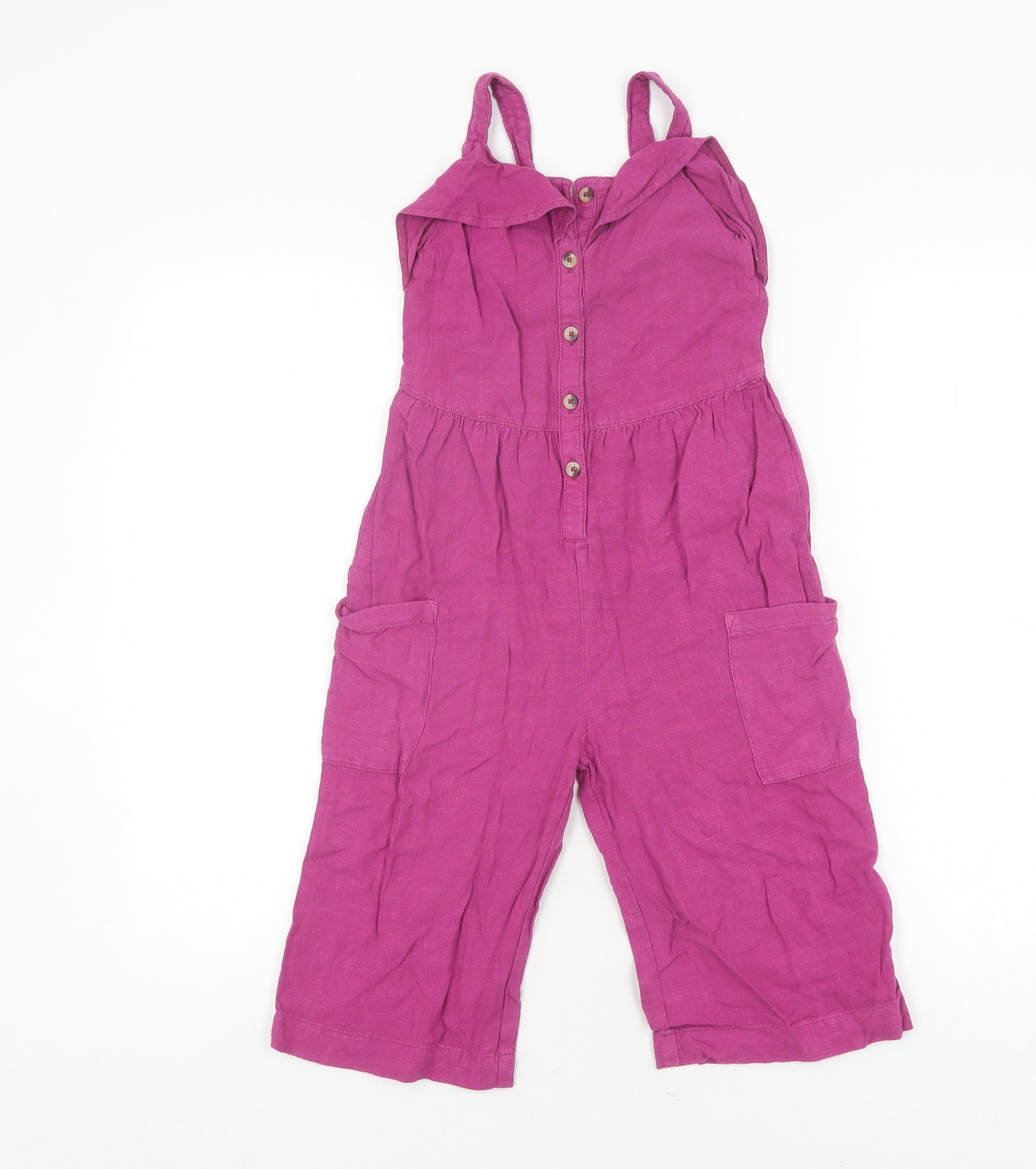 Next Girls Pink Jumpsuit 4-5 Years, Adjustable Straps