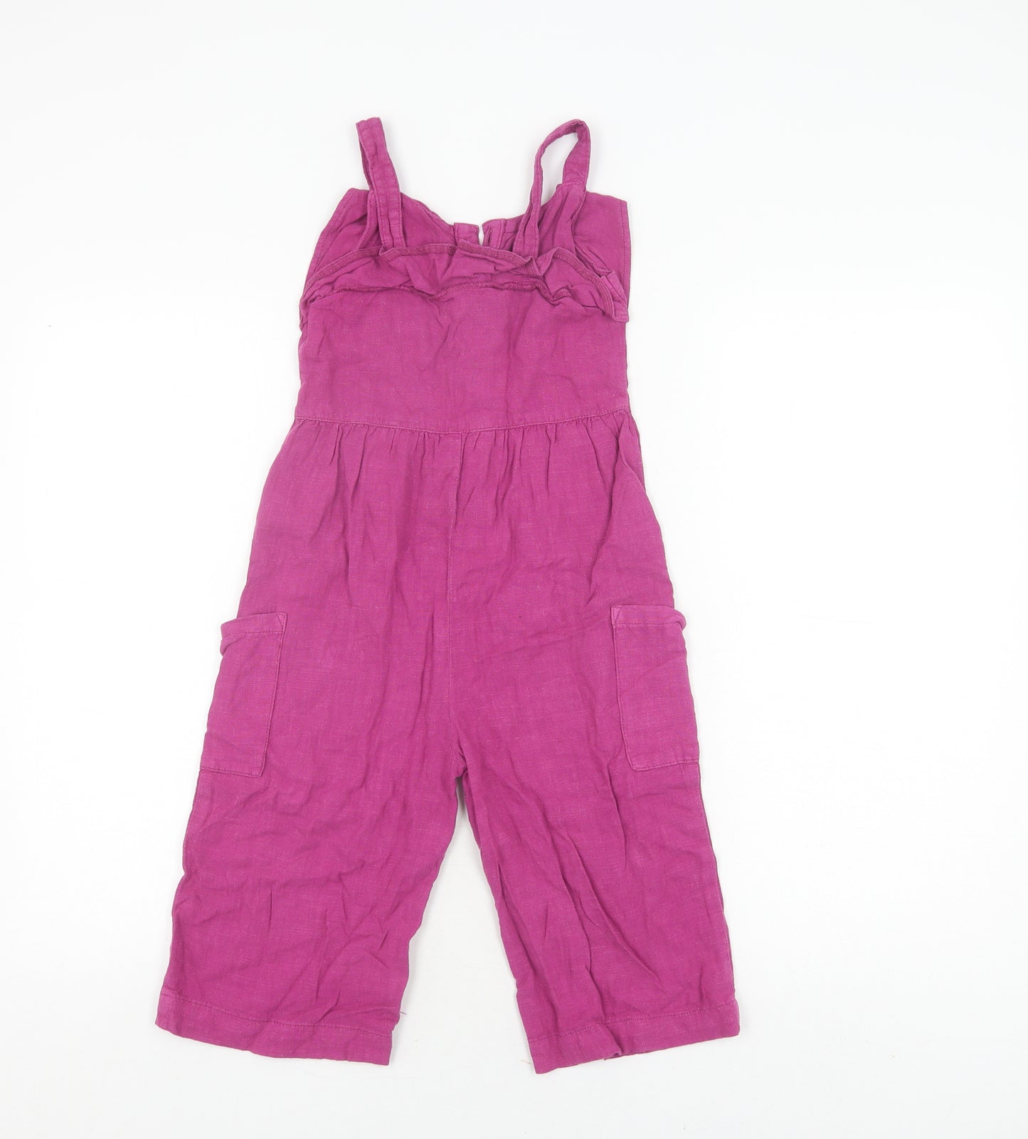 Next Girls Pink Jumpsuit 4-5 Years, Adjustable Straps