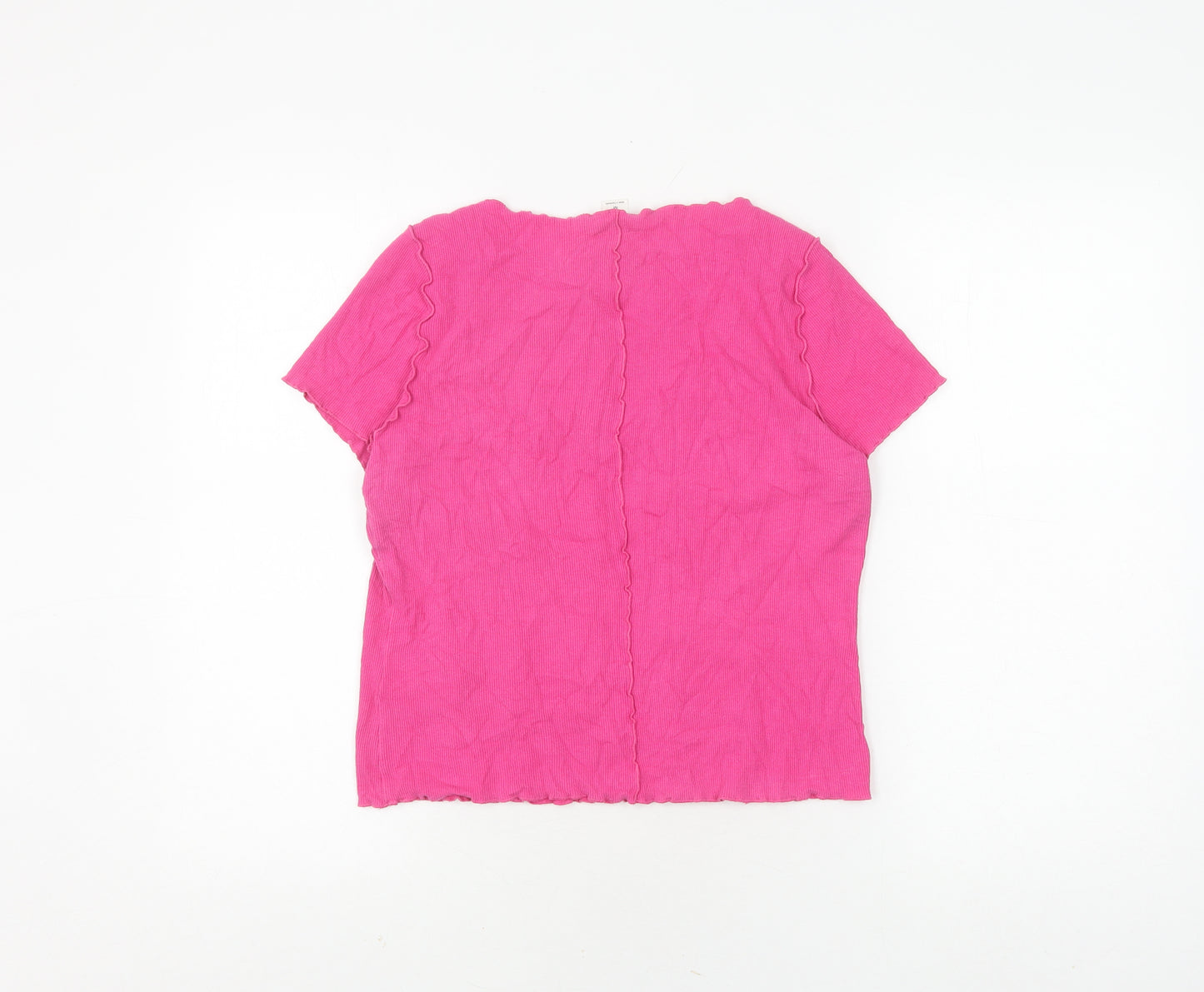 Monki Women's Pink T-Shirt - Size M