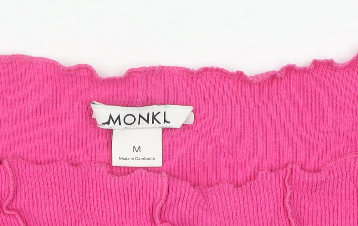 Monki Women's Pink T-Shirt - Size M