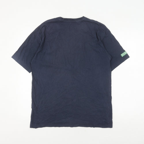 Marks and Spencer Men’s Blue Cotton T-Shirt, M