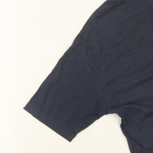 Marks and Spencer Men’s Blue Cotton T-Shirt, M