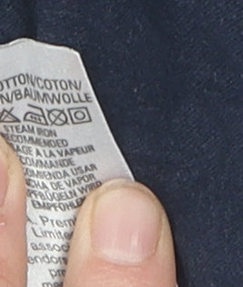 Marks and Spencer Men’s Blue Cotton T-Shirt, M