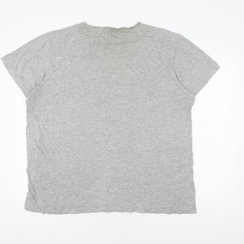 TEX Men's Grey Graphic Print T-Shirt 3XL