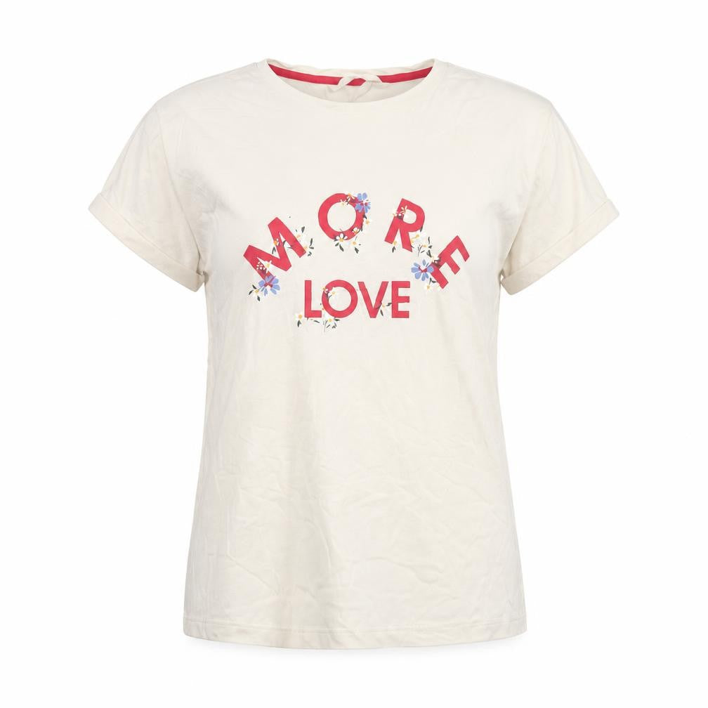 Front view of Marks & Spencer Women's Ivory T-Shirt XS