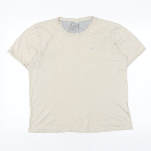 Nike Beige Basic T-Shirt Unisex Adults Size S