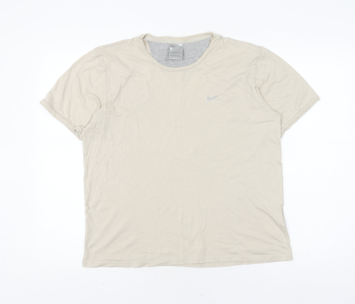 Nike Beige Basic T-Shirt Unisex Adults Size S