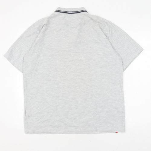 Umbro Men's Grey Polo Shirt XL Short Sleeve Casual