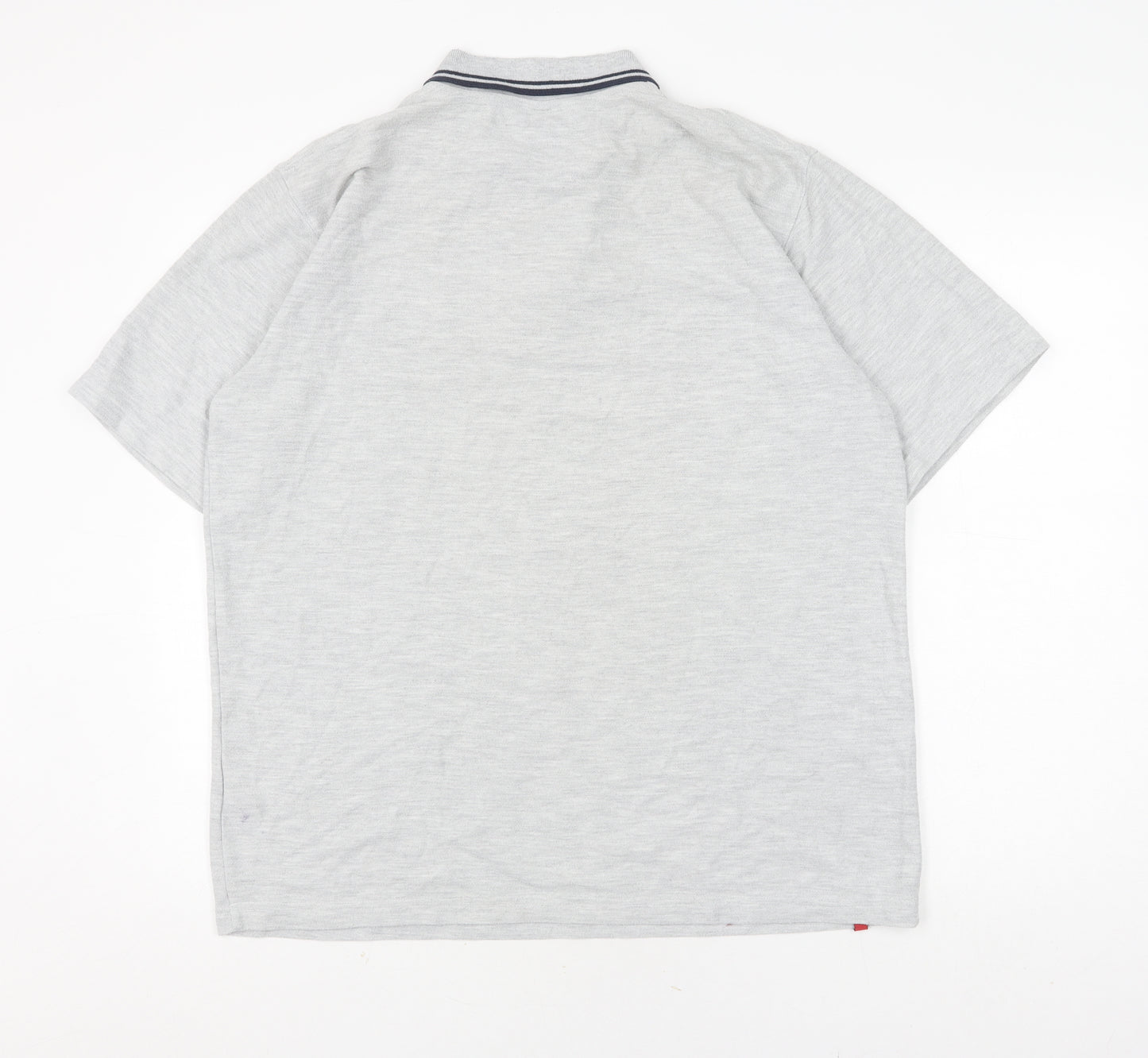 Umbro Men's Grey Polo Shirt XL Short Sleeve Casual