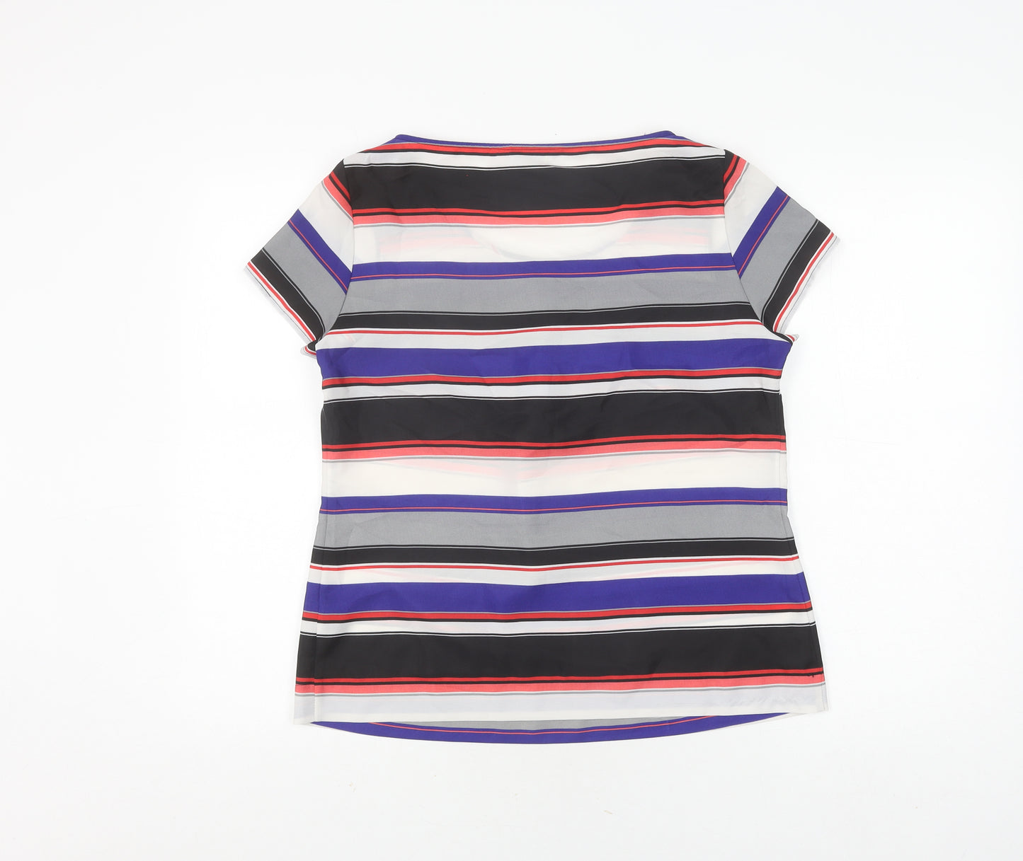 Marks and Spencer Women's Multicoloured Striped T-Shirt, Size 12