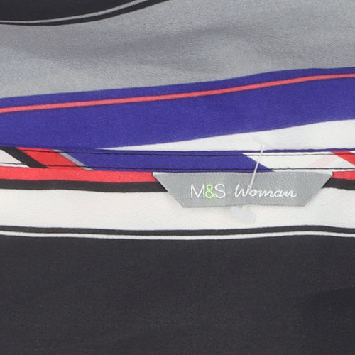 Marks and Spencer Women's Multicoloured Striped T-Shirt, Size 12