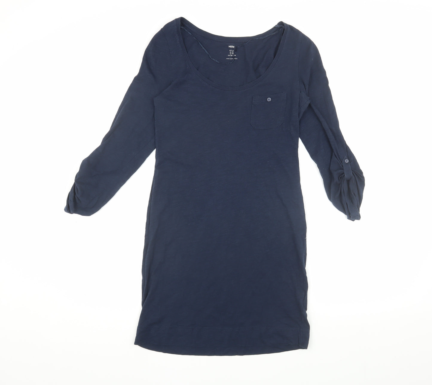 H&M Women's Blue XS Shift Dress - Versatile Style