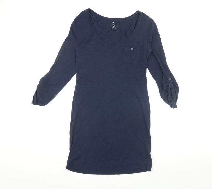 H&M Women's Blue XS Shift Dress - Versatile Style