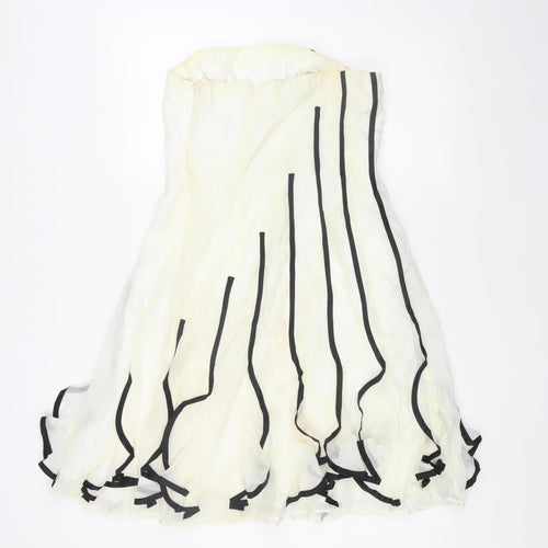 Coast Women's White A-Line Midi Dress Size 12