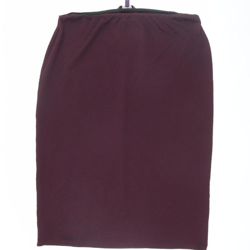 Long Tall Sally Women's Purple Pencil Skirt XL
