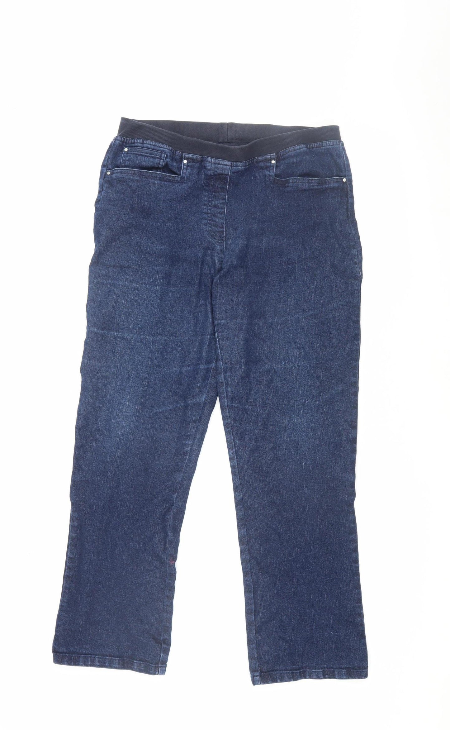 Cotton Traders Women's Blue Straight Jeans Size 10 Regular