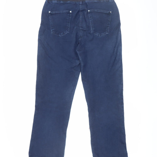 Cotton Traders Women's Blue Straight Jeans Size 10 Regular