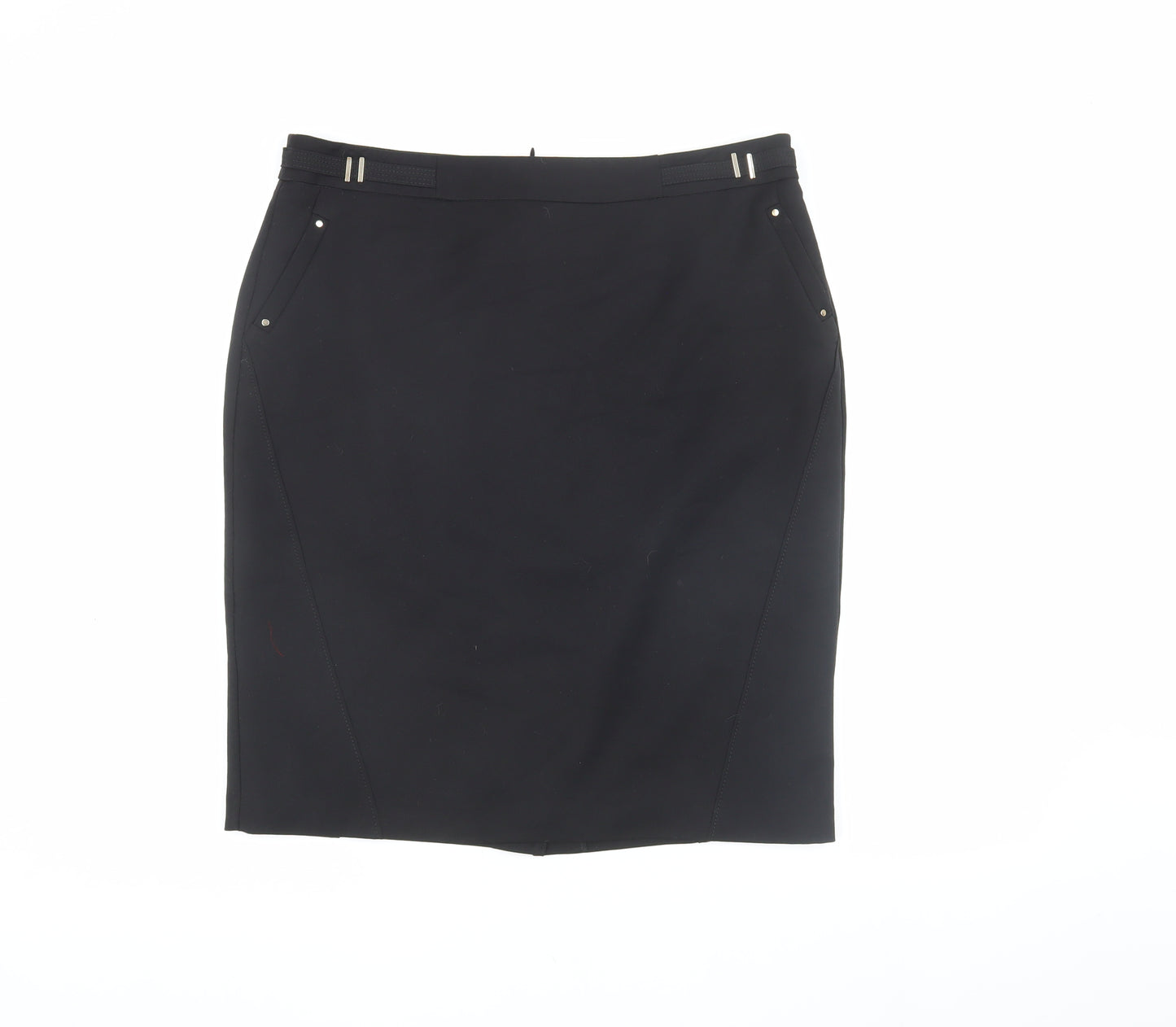 Wallis Women's Black Straight Pencil Skirt UK 14