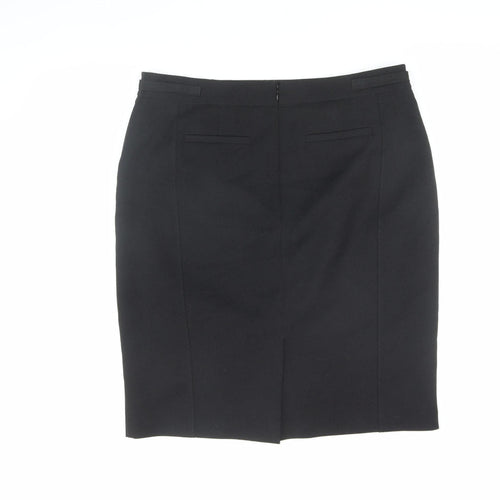 Wallis Women's Black Straight Pencil Skirt UK 14
