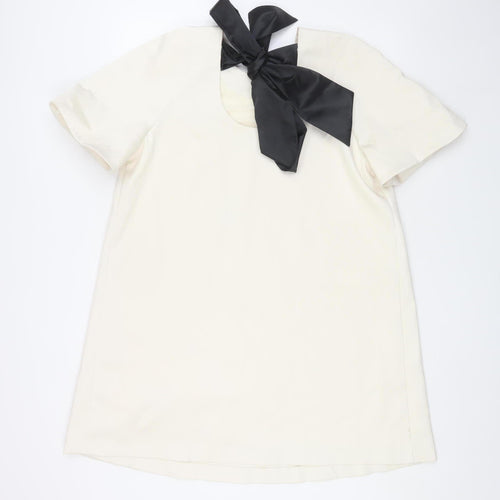 Marks and Spencer Women Ivory Shift Dress Size 14