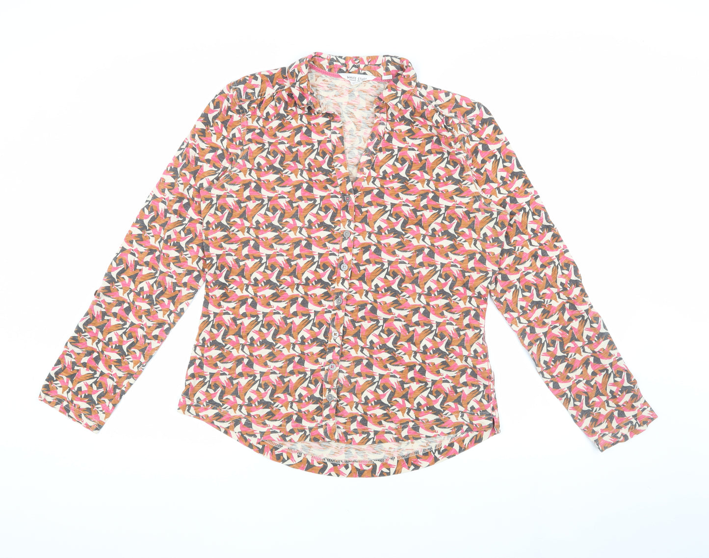 White Stuff Women's Multicoloured Button-Up Top