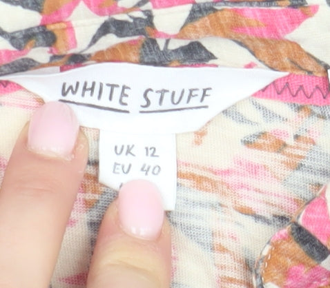 White Stuff Women's Multicoloured Button-Up Top