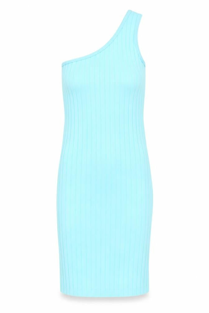 Zara Women's Blue One Shoulder Tank Dress XS