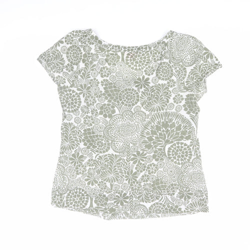 Monsoon Women's Green Floral Blouse Size 14
