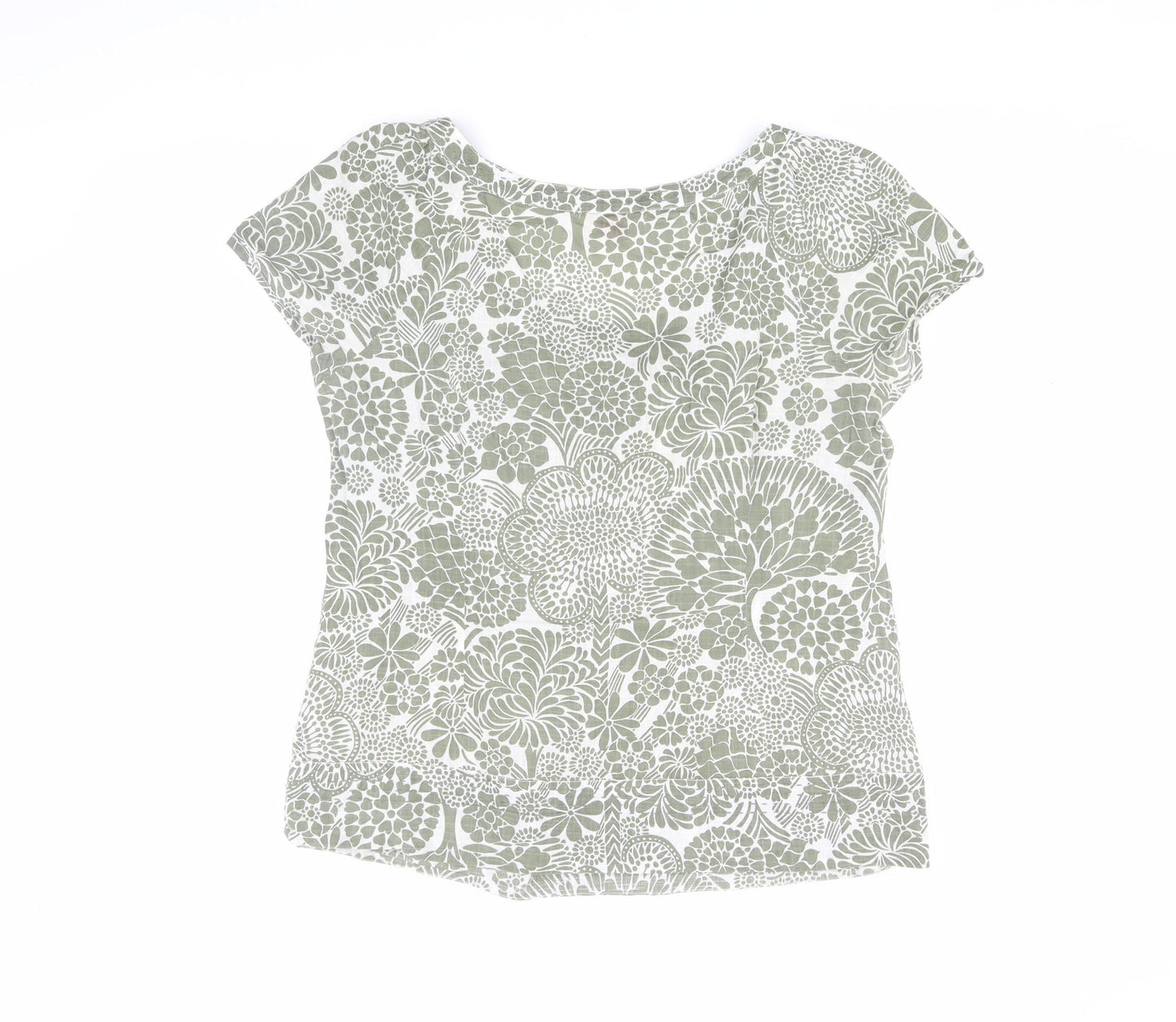 Monsoon Women's Green Floral Blouse Size 14