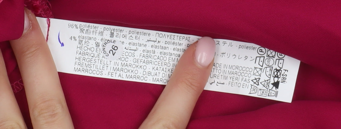 Zara Women's Pink Long Wrap Dress XS