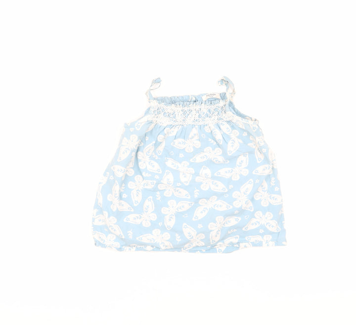 Baby Boden Blue Girls Butterfly Tank Top 2-3 Years