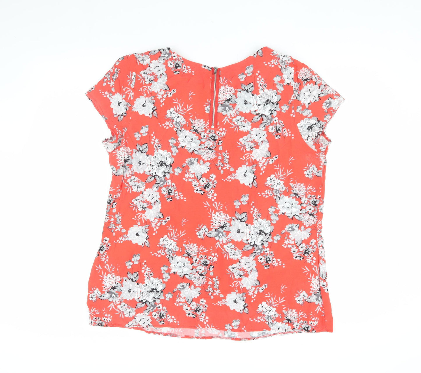 Wallis Women's Red Floral Tunic Blouse Size 16