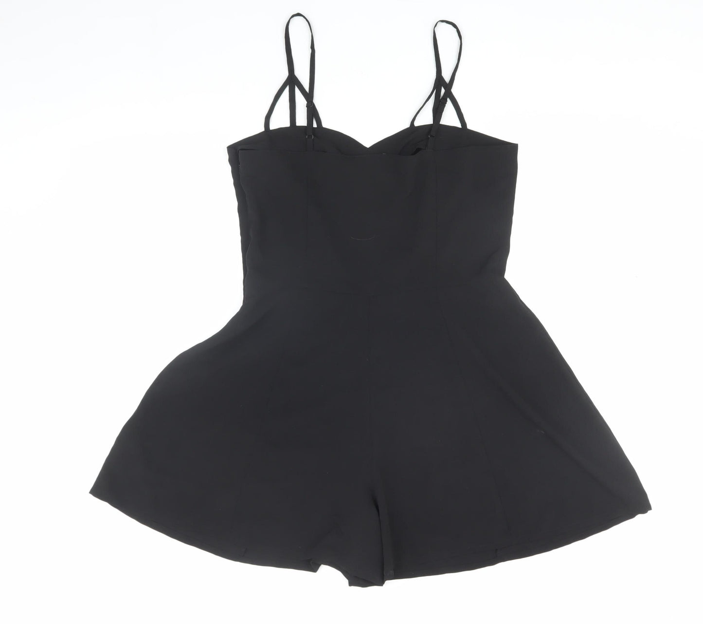 ASOS Women's Black Playsuit, Size 12, Sleeveless
