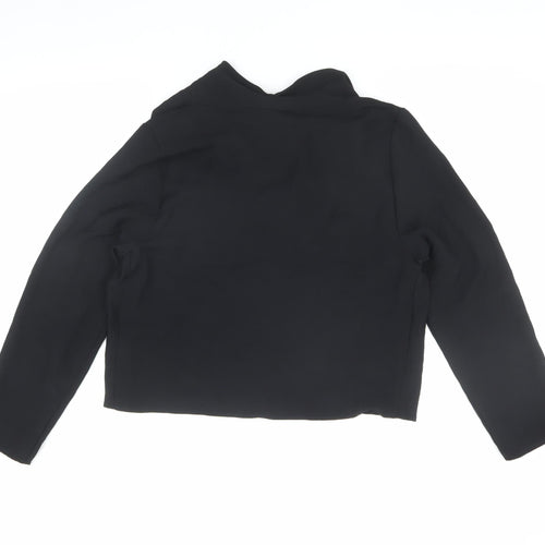 Zara Women's Black Cowl Neck Blouse L