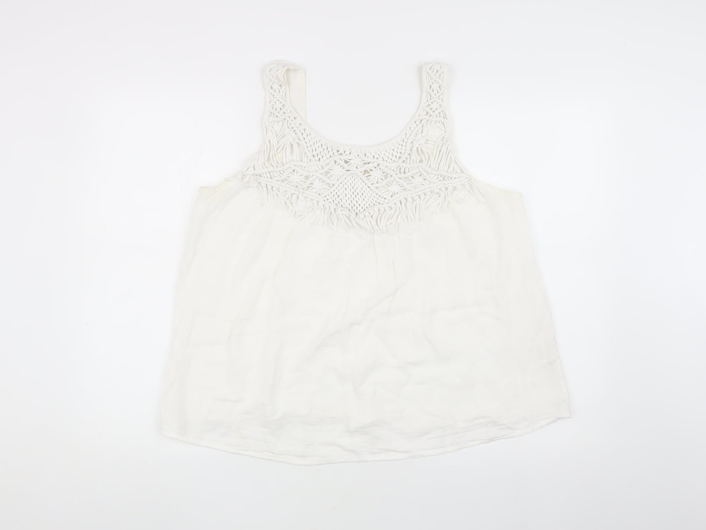 Hush Women's White Camisole Tank Top Size 14