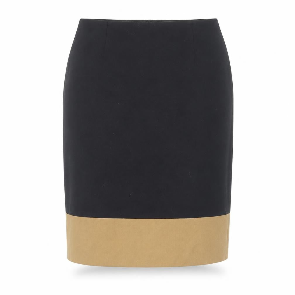 Monsoon Women's Black Beige Knee Length Pencil Skirt Size 10