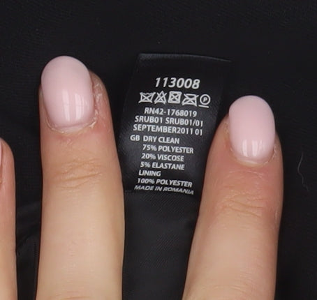 Monsoon Women's Black Beige Knee Length Pencil Skirt Size 10