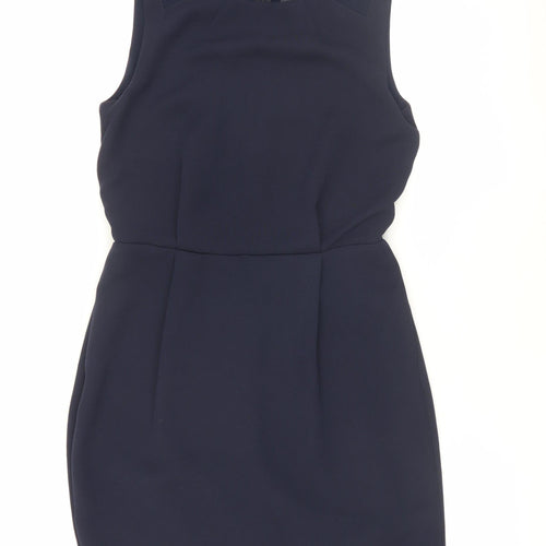 Whistles Women’s Black Sleeveless Sheath Dress - Size 8