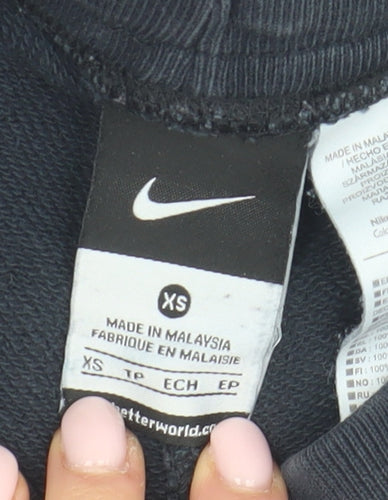 Nike Women's Black XS Sweat Shorts with Drawstring