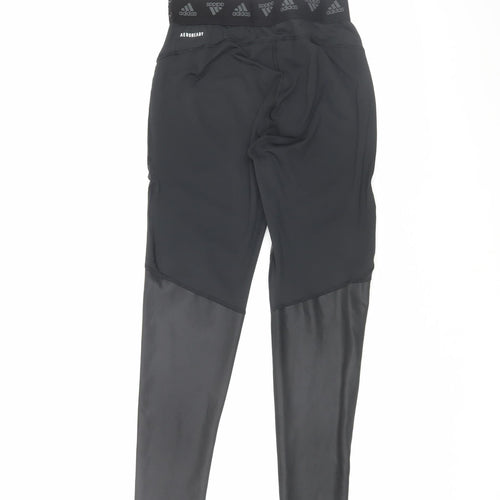Adidas Women's Black Leggings S Elastic Waist Performance