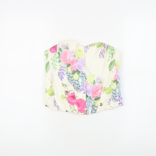 Bridgerton Women's Multicoloured Cropped Floral Top S
