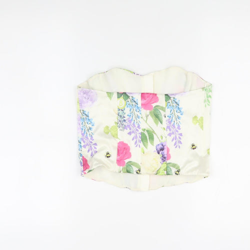 Bridgerton Women's Multicoloured Cropped Floral Top S