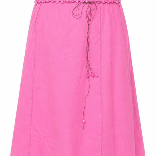 Ann Harvey Women's Pink A-Line Beaded Skirt Size 22