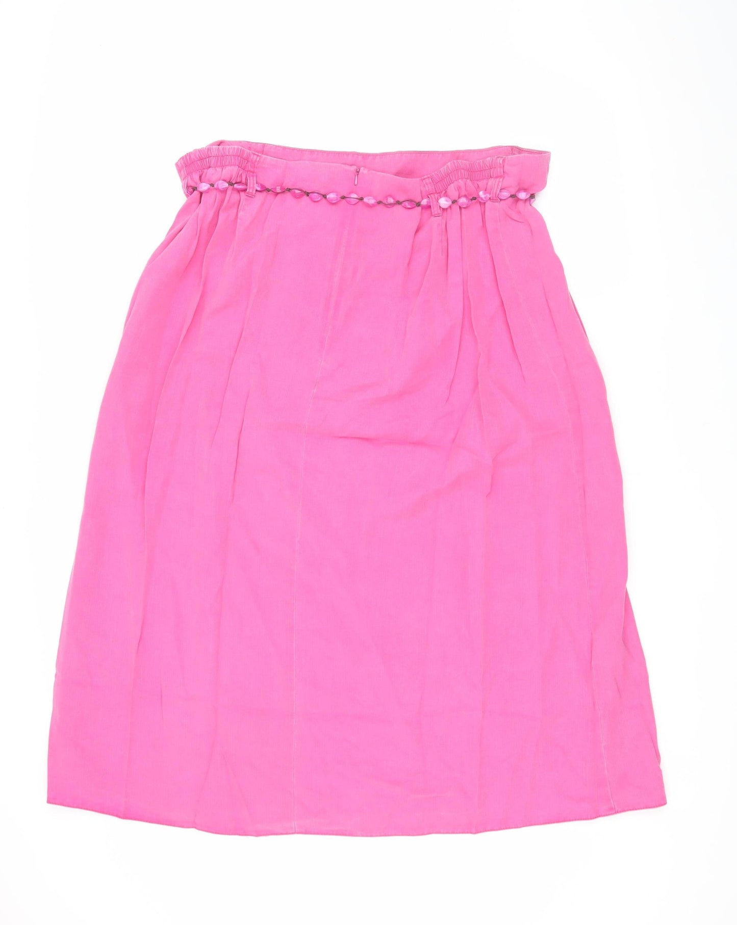 Ann Harvey Women's Pink A-Line Beaded Skirt Size 22