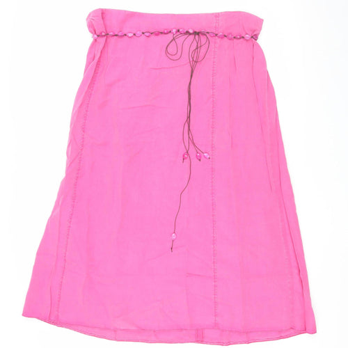 Ann Harvey Women's Pink Flare Plus Size Skirt