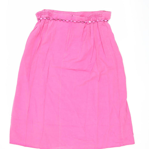 Ann Harvey Women's Pink Flare Plus Size Skirt